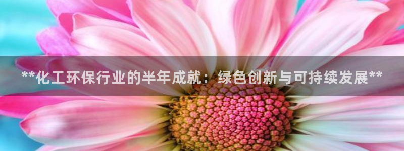 亿万先生手机版入口在哪看：**化工环保行业的半年成就：绿色创新与可持续发展**