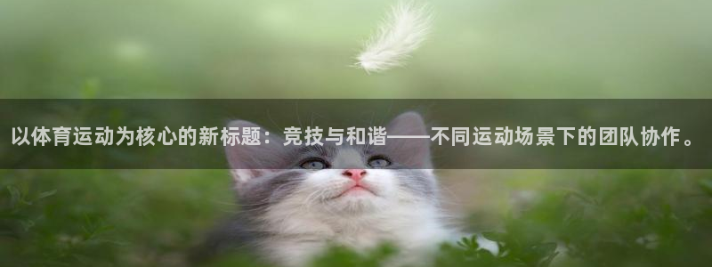 ug环球官网注册：以体育运动为核心的新标题：竞技与和谐——不同运动场景下的团队协作。